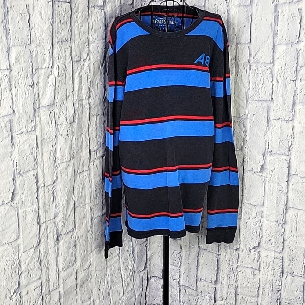 AEROPOSTALE Striped Long Sleeve Shirt Large‎